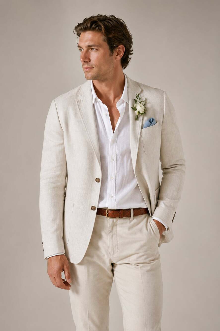 Brooks Brothers Regent Fit Linen Blend Blazer 46R Wedding Guest Old Money Preppy